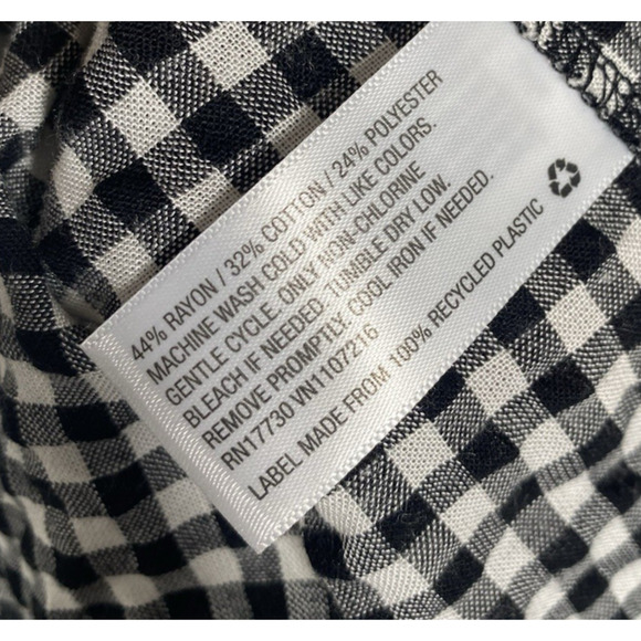 Ava & Viv Black and White Checkered Midi Dress - Picture 9 of 10